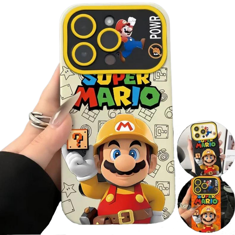 Super Mario Brós Para  Apple IPhone 14 Plus 12 13 14 Pro Max Proteção capinha iphone Covers 3D Cartoons Case Gifts